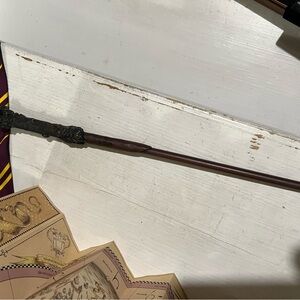 Harry Potter wand glasses and gryffendor tie